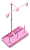 Suporte Porta Fio Linha De Costura 3 Cones Rosa 1