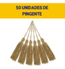 Pingente De Seda Tassel - Franja - Bronze - C/50 Nybc 2