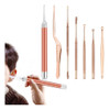 7pcs Kit De Conjunto Ferramentas De Limpeza Colher Ouvido 0