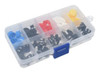Kit Micro Pulsadores Con Tapa De 5 Colores, 25 Pcs 1