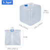 2 Contenedores De Agua Plegable P/camping De 20l. Importado 1