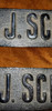 Placas Antiguas Bronce Pavonado. Antigua Empresa Uruguaya 3