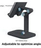Soporte Para Telefono Ajustable Compatible Negro 4