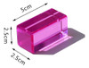 ~? Rainbow Crystal Acrylic Strip Blocks Rectangle Stacking G 1