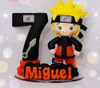Adorno De Torta Naruto + Vela Y Nombre 1