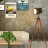 Lámpara De Mesa De Piso Trípode Negro Vintage Industrial - R 3