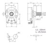 5 Potenciometros A1m 1m Ohms Logaritmico (24mm) 2