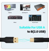 Monosaudio Cable Usb De Cobre 4n 99,998% Ofc, Cable De Trans 6