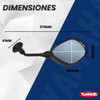 Espejo Izquierdo Yamaha Original Crypton T105 4