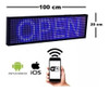 Cartel Led Azul Programable Wifi Dinamico 1 Metro 5