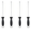 Set X4 Chaira Afilador Cuchillo Acero Rayada 33cm 0