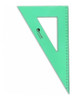 Escuadra Pizzini 25 Cm 60° Verde Con Biseles 0