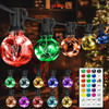 Luces De Cadena Led Para Exteriores, Luces De Patio Impermea 0
