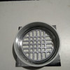 Rejilla Para Ducha Bronce Cromado 10x10cm. Con Base Pvc 3