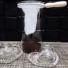 Coador De Café De Pano Com Cabo De Madeira 1