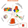 Skoolzy Rainbow Stacking Bears Toys Toys. Tumbling Contando 1
