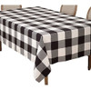 Saro Lifestyle Mantel De Algodón Con Diseño De Cuadros De Bú 0