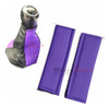 Cubre Volante Negro Brillos + C/ Cinturones+ C/ Pal. Violeta 4