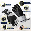 Morxplor Guantes De Nieve De Esquí De Invierno 5