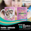 Diseños Plantillas Para Tazas Día De La Madre Sublimar M41 1
