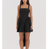 Vestido Com Laço Liso Nas Costas, Sem Suspensório, Cor Tie U 0