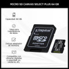 Tarjeta De Memoria 64 Gb Micro Sd Adaptador Celular Cámara 1