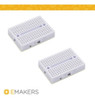 Mini Protoboard Experim 170 Ptos X3 Blanco Emakers 1