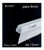 Burlete Para Mampara Y Vidrio Blindex De 4mm(tirax1,10mt) 0