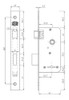 Cerradura De Seguridad 4 Placas Pasador Recto Andif 855 3