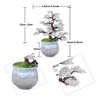 Amogeeli Bonsái Artificial Árbol Alambre Aluminio Con Maceta 1
