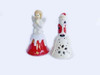 Campana De Ceramica Navideña. Angel / Santa 0