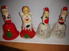 Campana De Ceramica Navideña. Angel / Santa 1