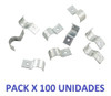 Grampa Chapa Media Omega P/ Caños De 7/8 Pack X 100 Unidades 0