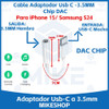 Adaptador Audio Usb C A Plug 3.5mm Para iPhone 15 S24 / Mike 1