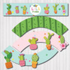 Kit Imprimible Personalizado Cactus Candy Cumple 1