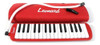 Melodica Leonard M32ard Piano 32 Notas Con Funda Color Rojo 0