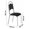 Kit 2 Cadeiras Aço Cris Premium Ciplafe Wt 1