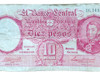 Antiguo Billete 10 Pesos Moneda Nacional Bottero 1929 1