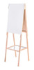Lousa Cavalete Flip Chart 87x56cm Branca 2 Em 1 Compact Line 0