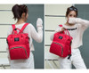 Bolsa Maternidade Mochila Mamãe Bebê Impermeável Vermelho 3