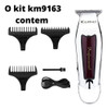 Kit Maquina Corte Cabelo Profissional + Shaver + Acabamento 4