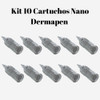 Kit 10 Cartuchos Dermógrafo Dermapen Nano Agulhas Dr Pen 1