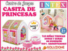 Juego Intex Casita Inflable Princesa + Puf Calidad Premium 1