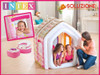 Juego Intex Casita Inflable Princesa + Puf Calidad Premium 6