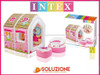 Juego Intex Casita Inflable Princesa + Puf Calidad Premium 7