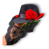 Chapéu Pomba Gira Rosa Negra Maria Padilha 3