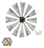 Reloj De Pared Ajustable En Tamaño 60-81 Cm Simil Molino 0