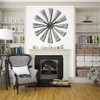 Reloj De Pared Ajustable En Tamaño 60-81 Cm Simil Molino 6
