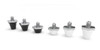 8 Tapones De Plástico Para Botines Rosca Fina Universal 5