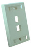 Tapa Plastica  Embutir P/2 Jacks Rj45 O Rj11 Amp X 8 Un 0